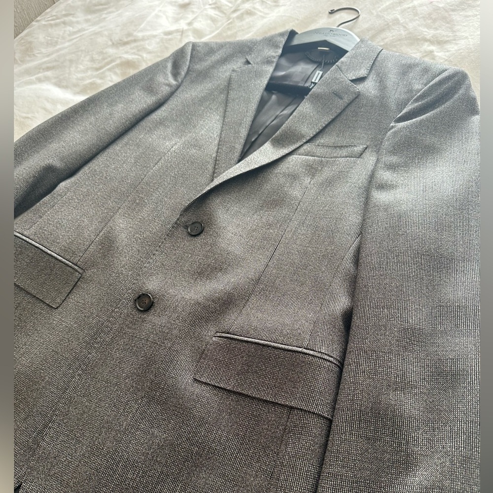 🛍️ Burberry Single-Breasted Milbury Grey/Black Plaid Wool Sport Coat Blazer